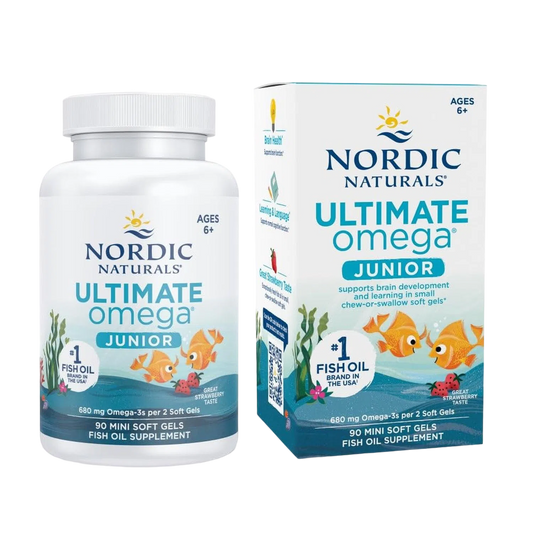 Ultimate Omega Junior 500mg, 90 Softgels – Nordic Naturals-Wellu