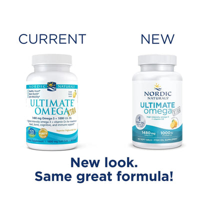 Ultimate Omega Xtra, 60 Softgels – Nordic Naturals-Wellu