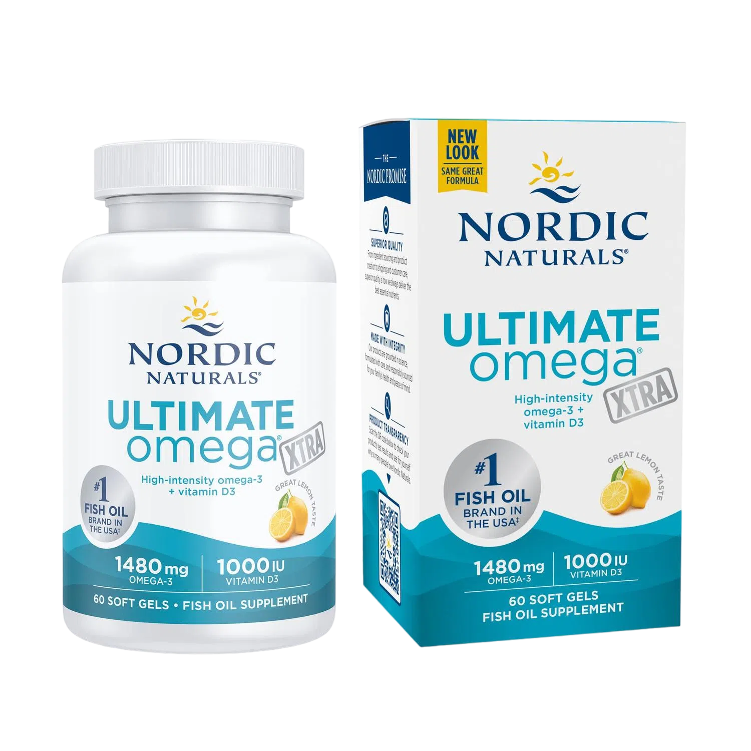 Ultimate Omega Xtra, 60 Softgels – Nordic Naturals-Wellu