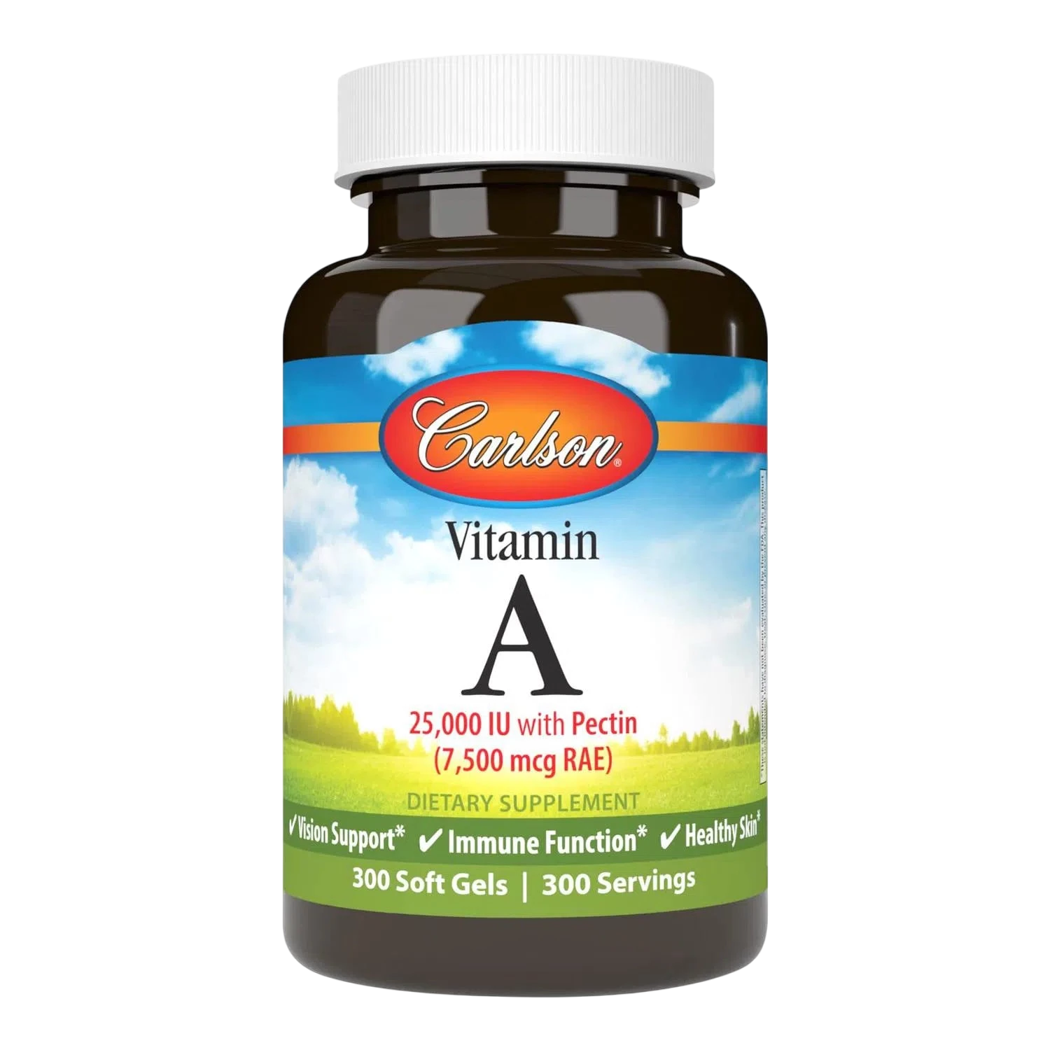 Vitamina A 25,000 UI, 300 Softcaps – Carlson Labs-Wellu