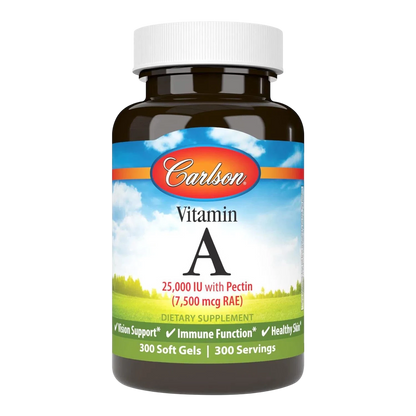 Vitamina A 25,000 UI, 300 Softcaps – Carlson Labs-Wellu