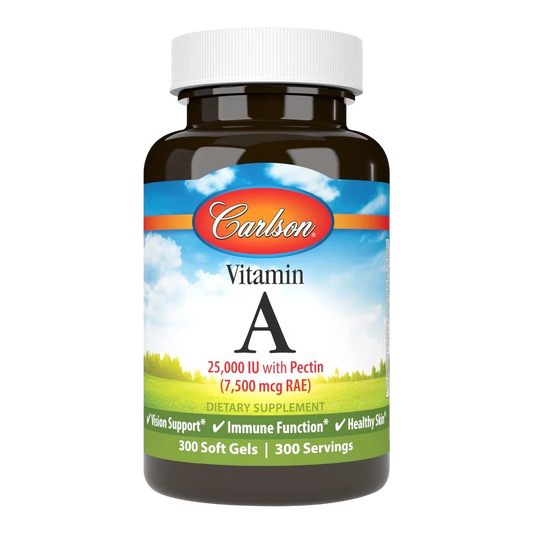 Vitamina A 25,000 UI, 300 Softcaps – Carlson Labs-Wellu