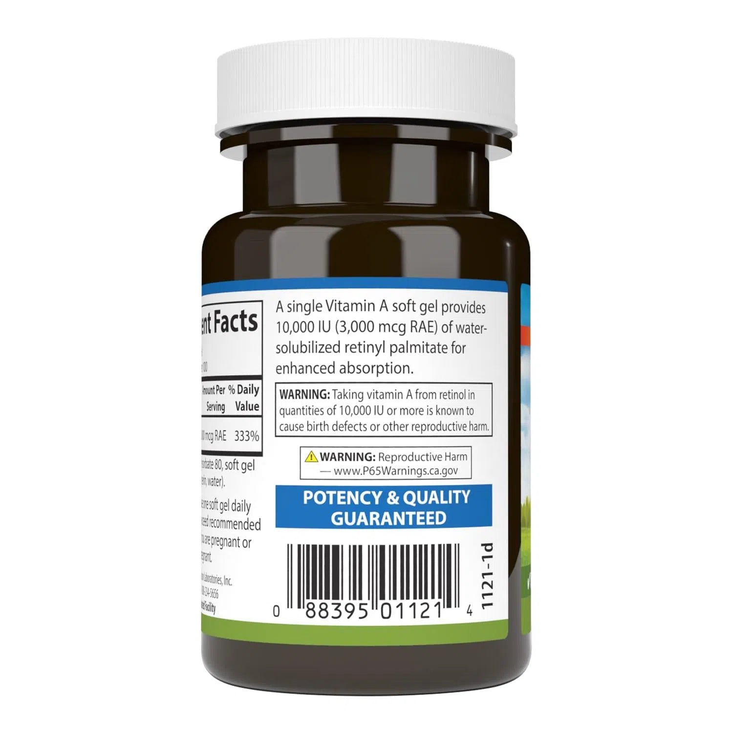 Vitamina A Soluble 10,000 IU, 100 Softgels – Carlson Labs-Wellu