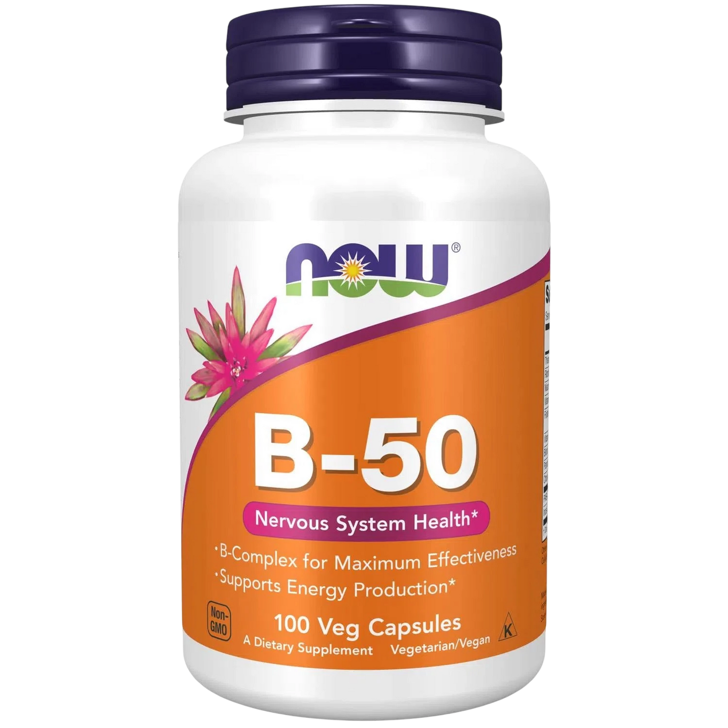 Vitamina B-50 mg, 100 Cápsulas Veg – NOW Foods-Wellu