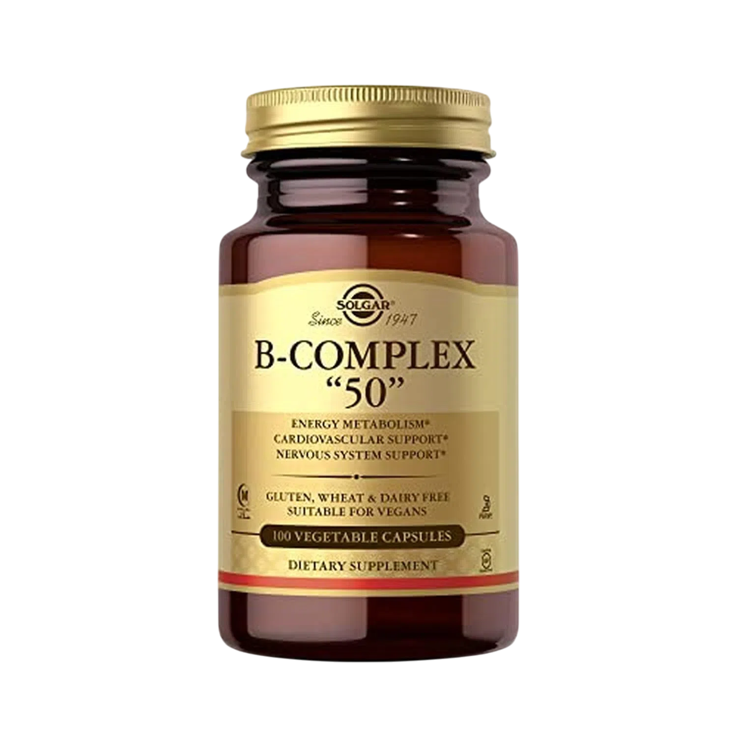 Vitamina B Complex 50, 100 Capsulas – Solgar-Wellu