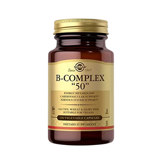 Vitamina B Complex 50, 100 Capsulas – Solgar-Wellu