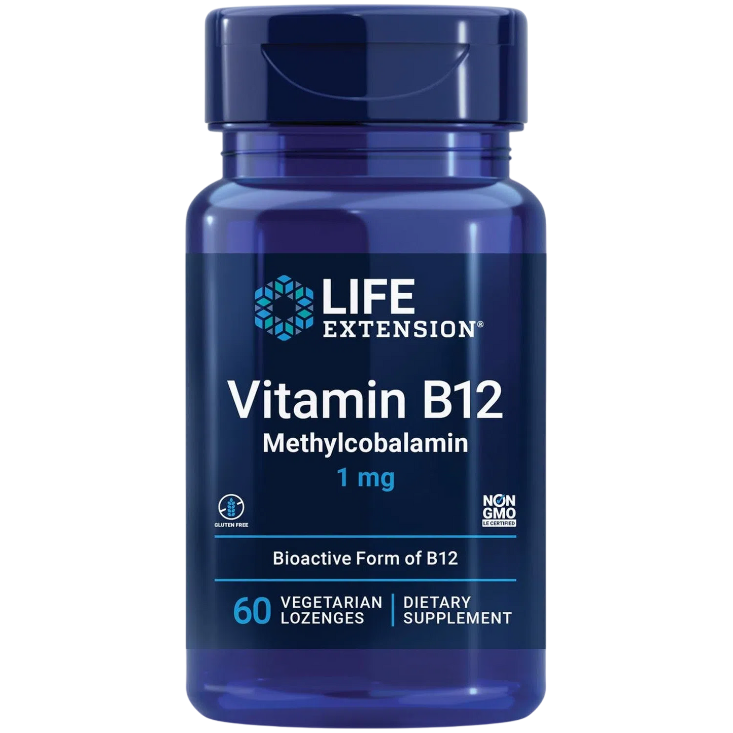 Vitamina B12 Metilcobalamina 1mg, 60 Caps – Life Extension-Wellu