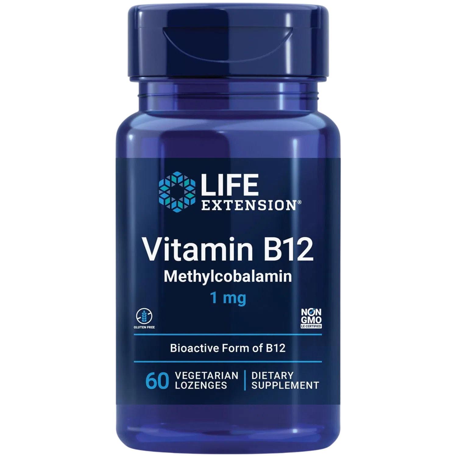 Vitamina B12 Metilcobalamina 1mg, 60 Caps – Life Extension-Wellu