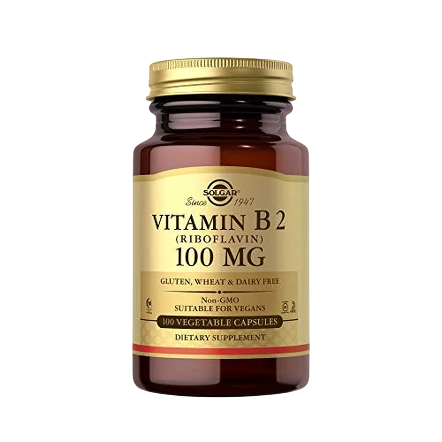 Vitamina B2 Riboflavin 100mg, 100 Capsulas – Solgar-Wellu