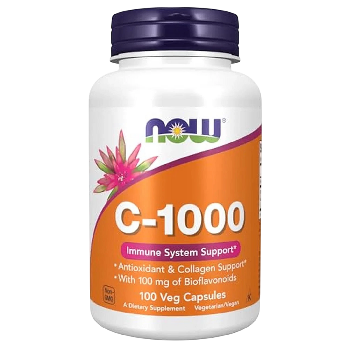 Vitamina C-1000, 100 Veg Caps – NOW Foods-Wellu