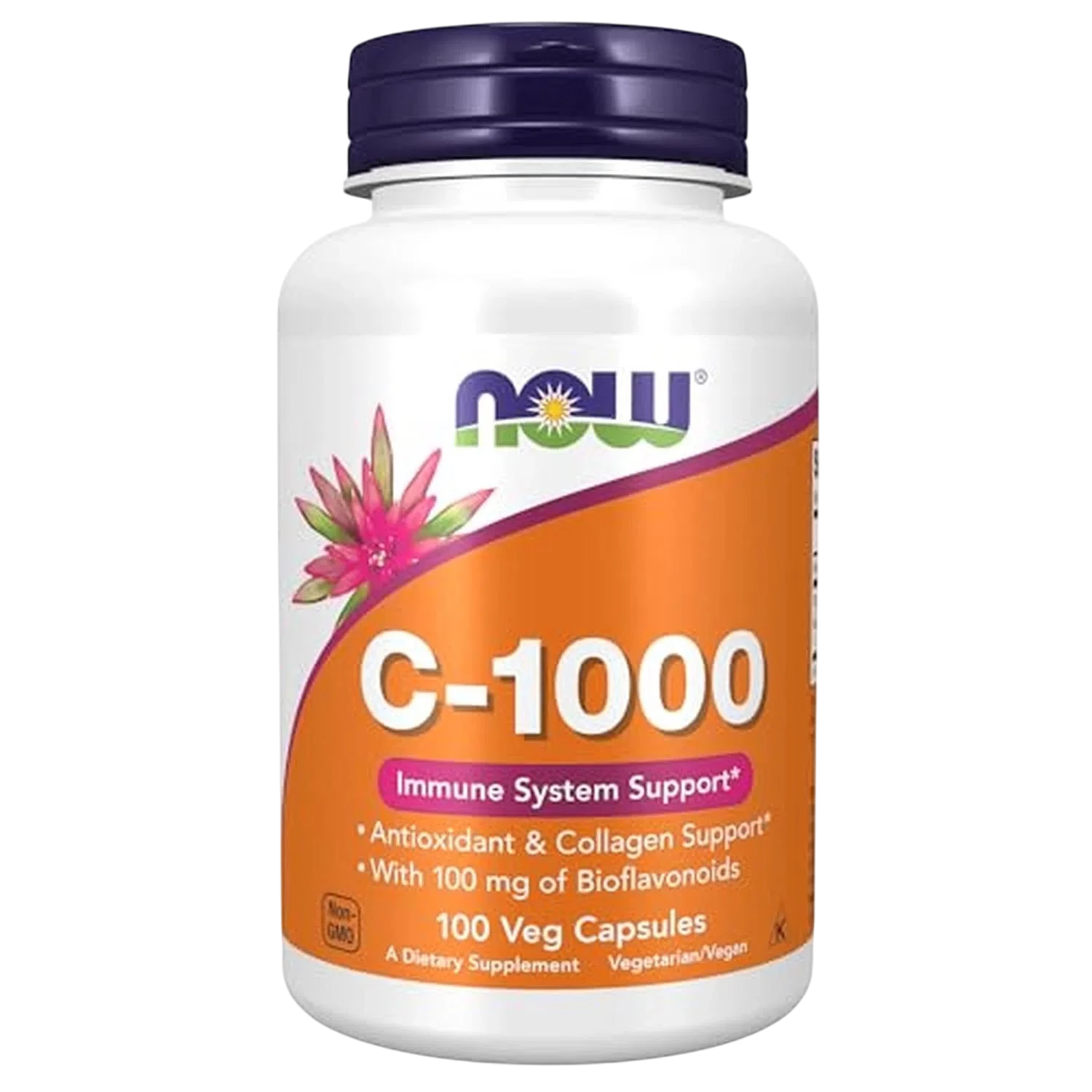 Vitamina C-1000, 100 Veg Caps – NOW Foods-Wellu