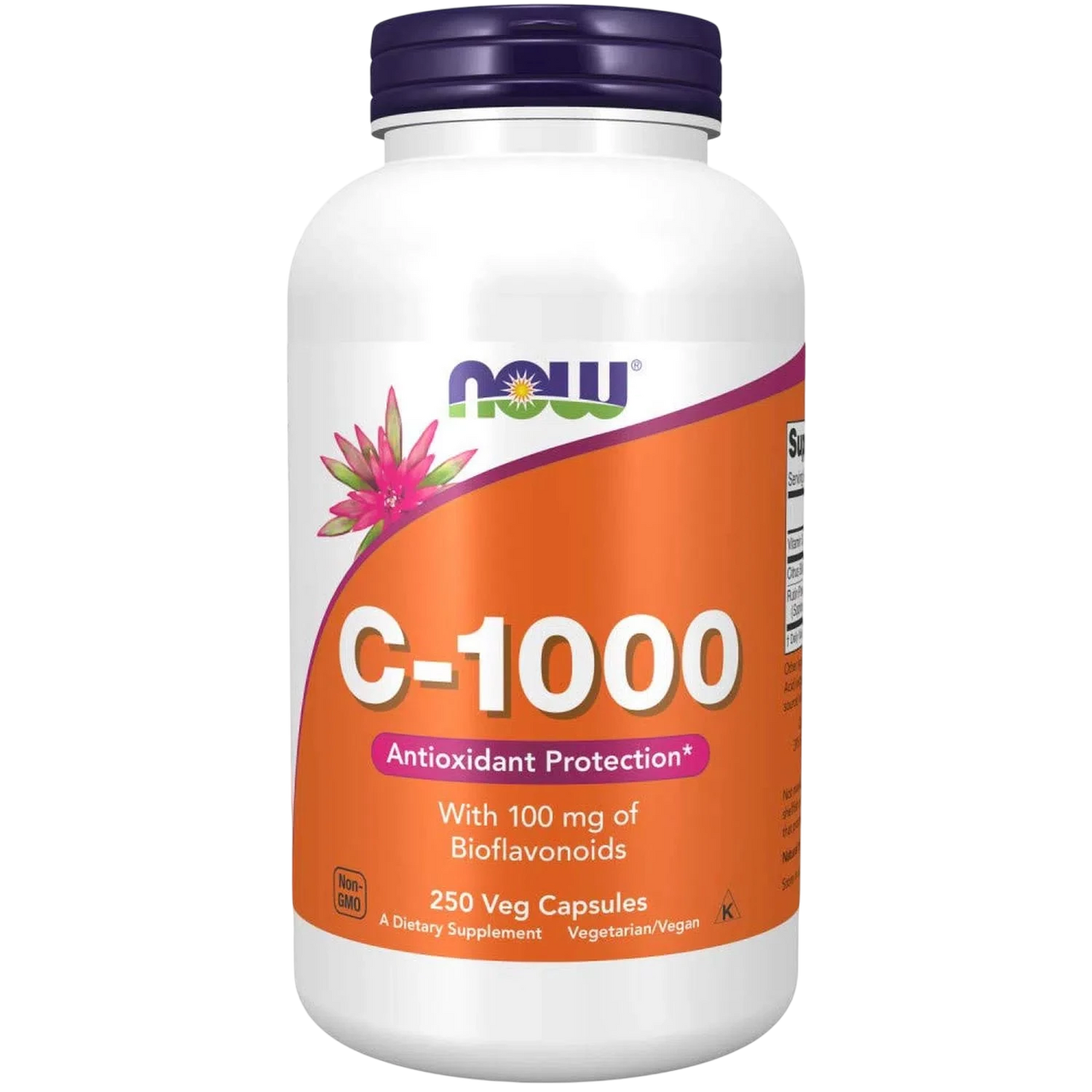 Vitamina C-1000, 250 Veg Caps – NOW Foods-Wellu