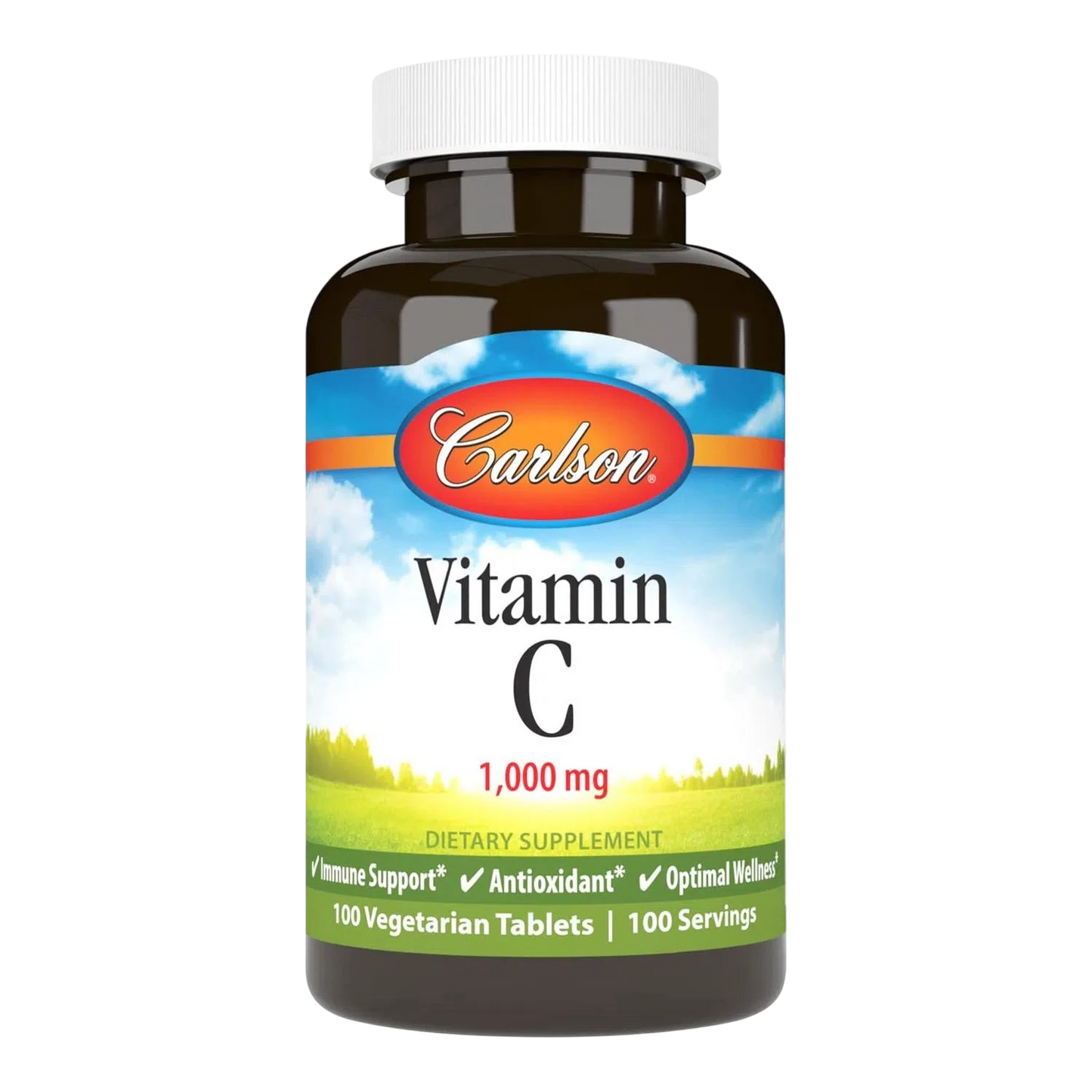 Vitamina C 1000mg, 100 Tabletas – Carlson Labs-Wellu