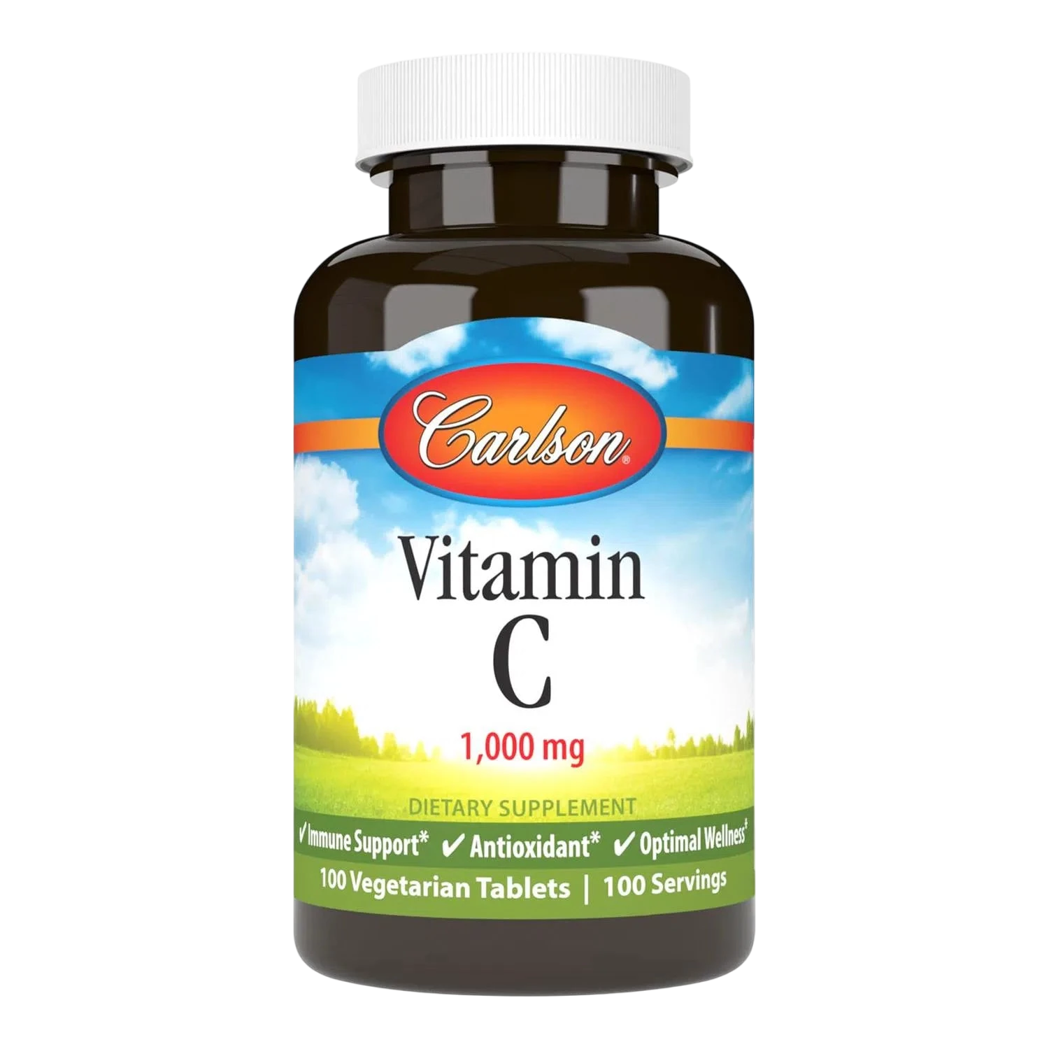 Vitamina C 1000mg, 100 Tabletas – Carlson Labs-Wellu