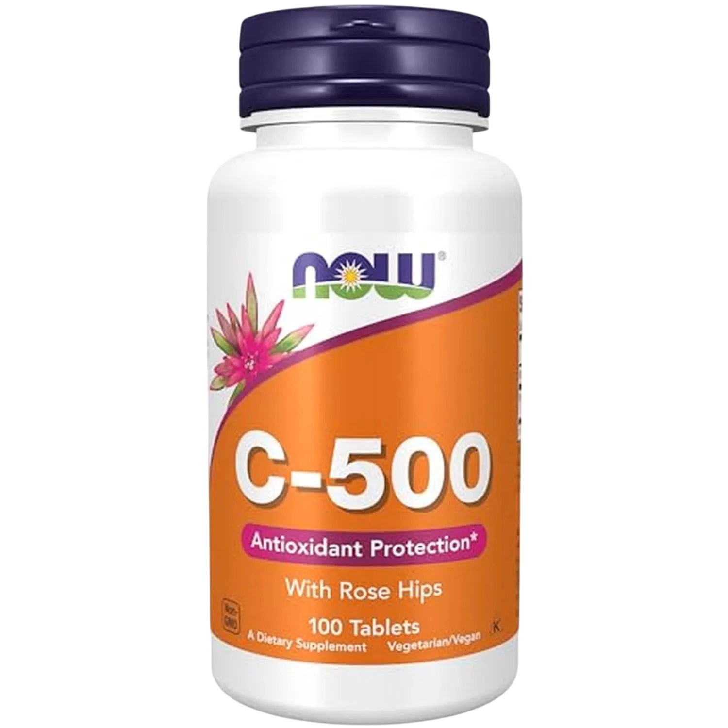 Vitamina C-500, 100 Tabletas – NOW Foods-Wellu