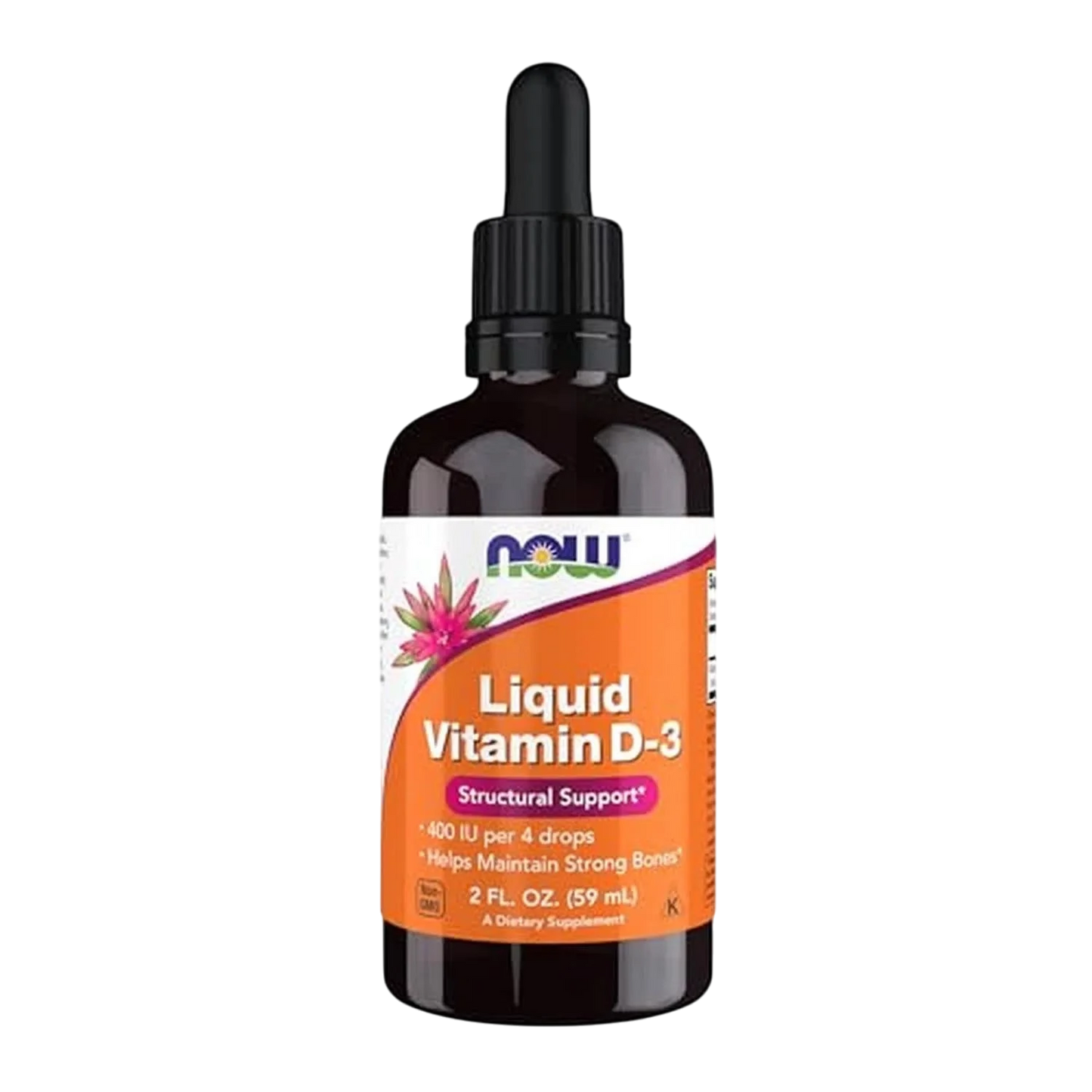 Vitamina D-3 líquida, 2 fl. oz. – NOW Foods-Wellu