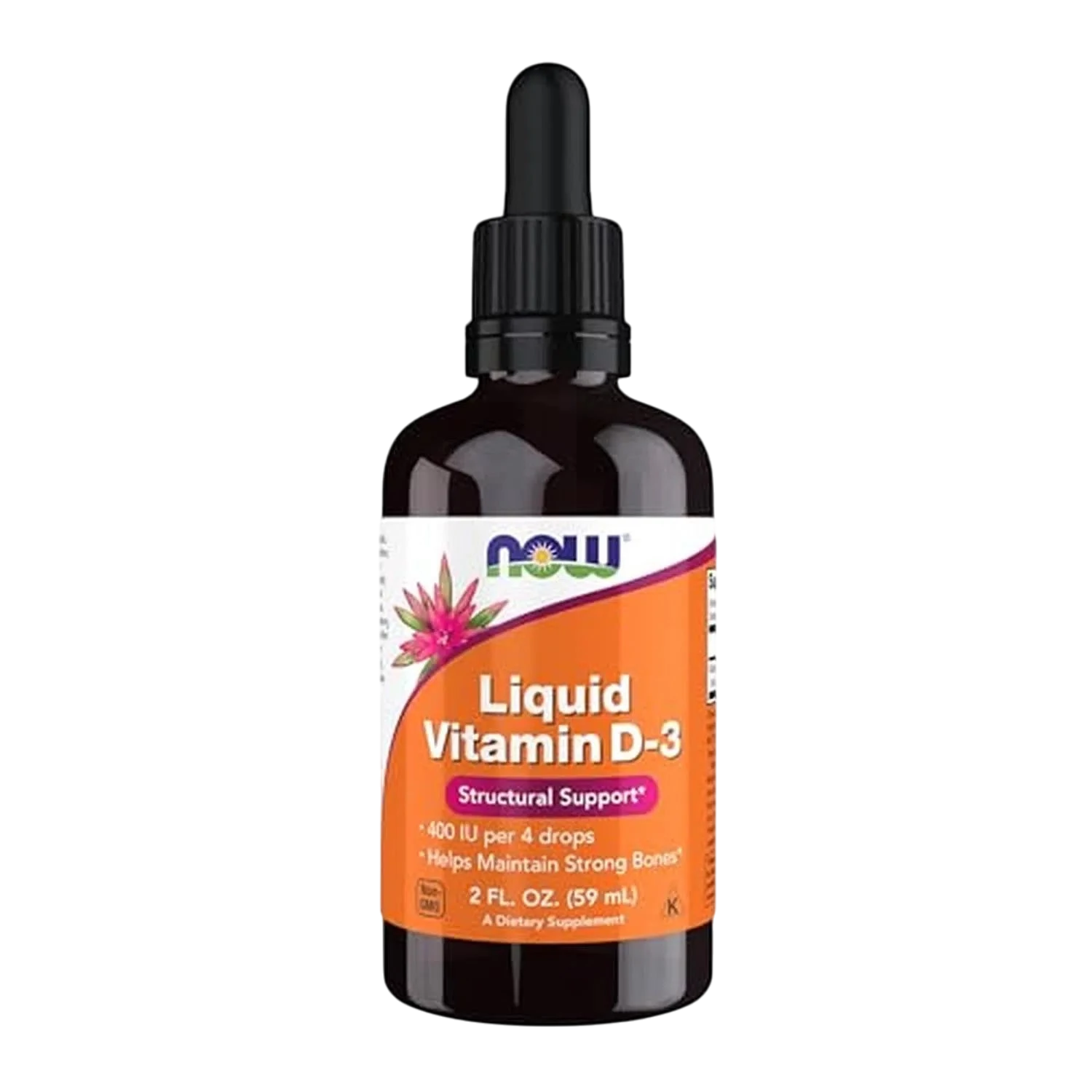 Vitamina D-3 líquida, 2 fl. oz. – NOW Foods-Wellu