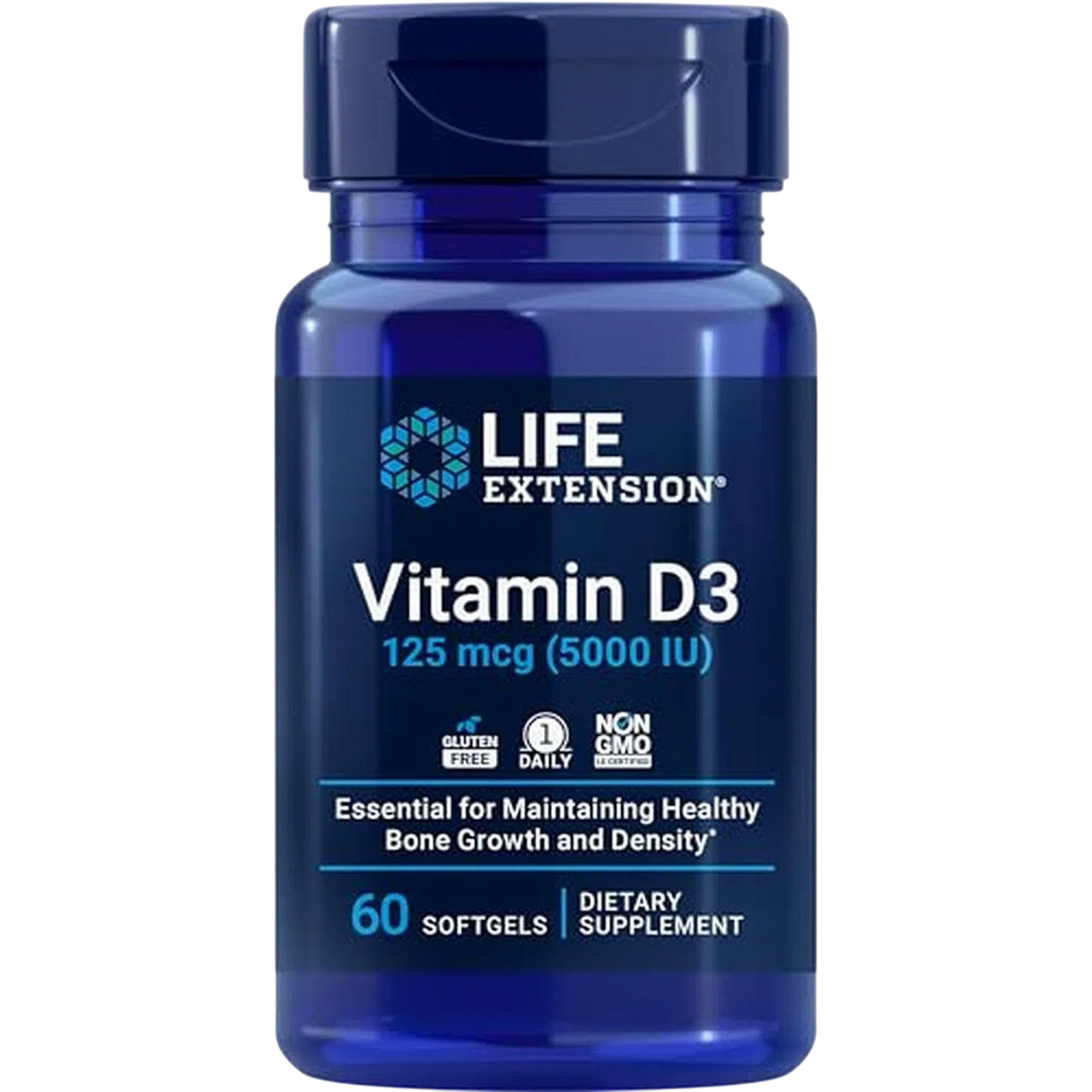 Vitamina D3 125 mcg, 60 Softcaps – Life Extension-Wellu