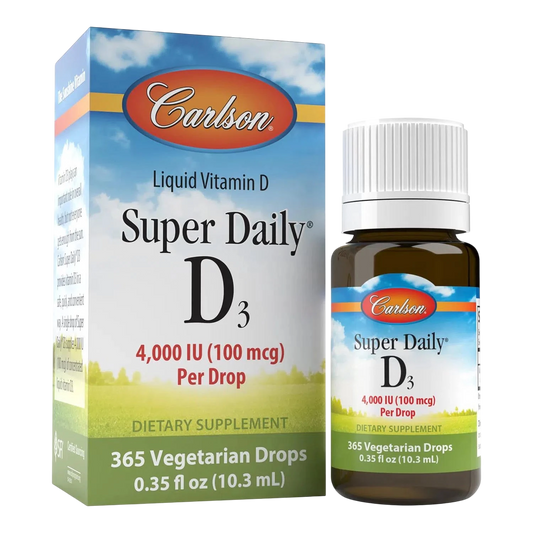 Vitamina D3 (4,000 IU) Super Daily, 0.35 oz – Carlson Labs-Wellu