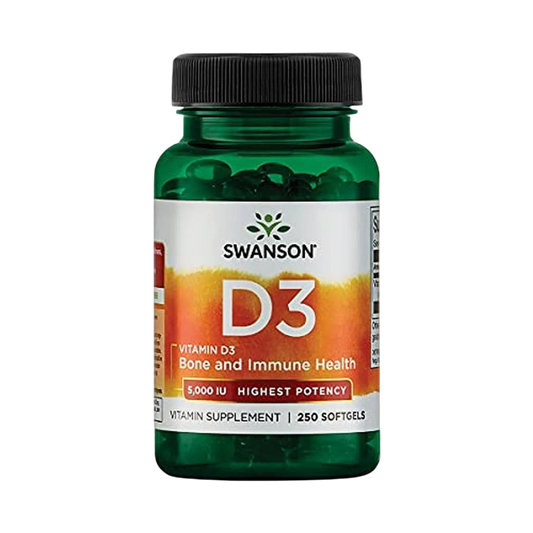 Vitamina D3 5000 IU (125mcg), 250 Sgel – Swanson-Wellu