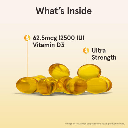 Vitamina D3 62.5 mcg (2500 UI), 100 Sgels – Jarrow Formulas-Wellu