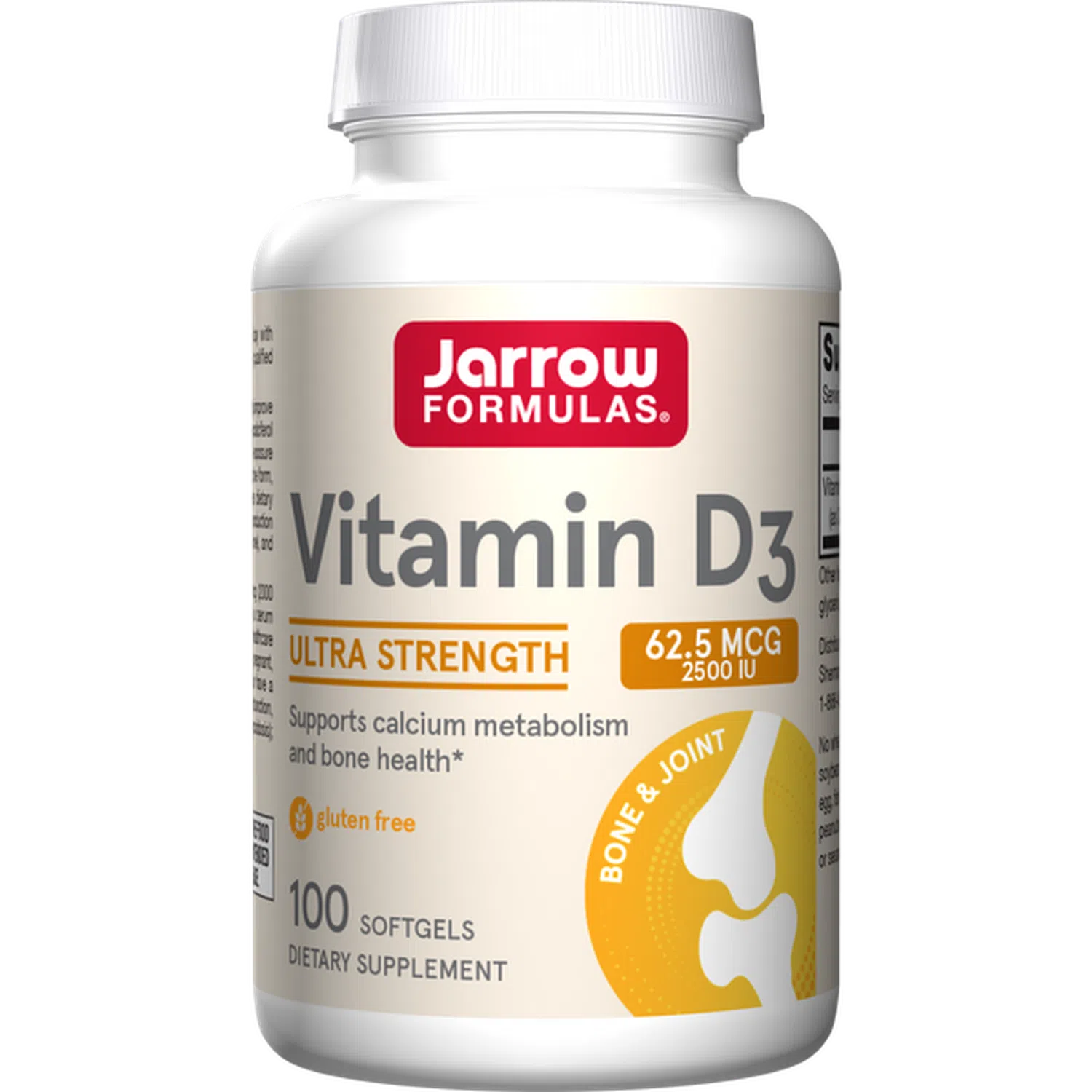 Vitamina D3 62.5 mcg (2500 UI), 100 Sgels – Jarrow Formulas-Wellu