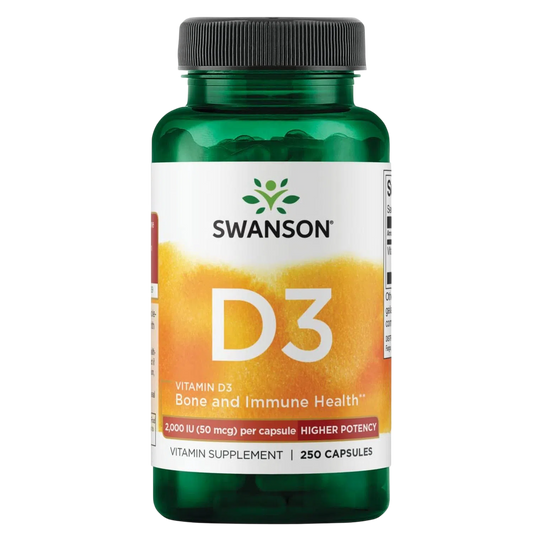 Vitamina D3 Potencia Superior, 250 Caps – Swanson-Wellu