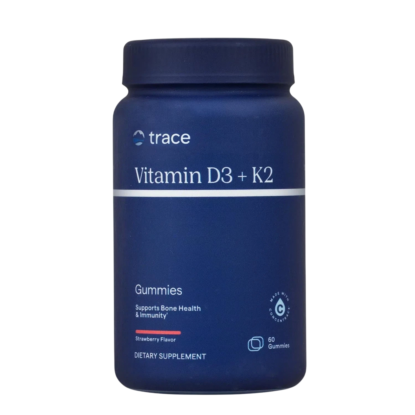 Vitamina D3+K2, 60 Gomitas – Trace Minerals-Wellu