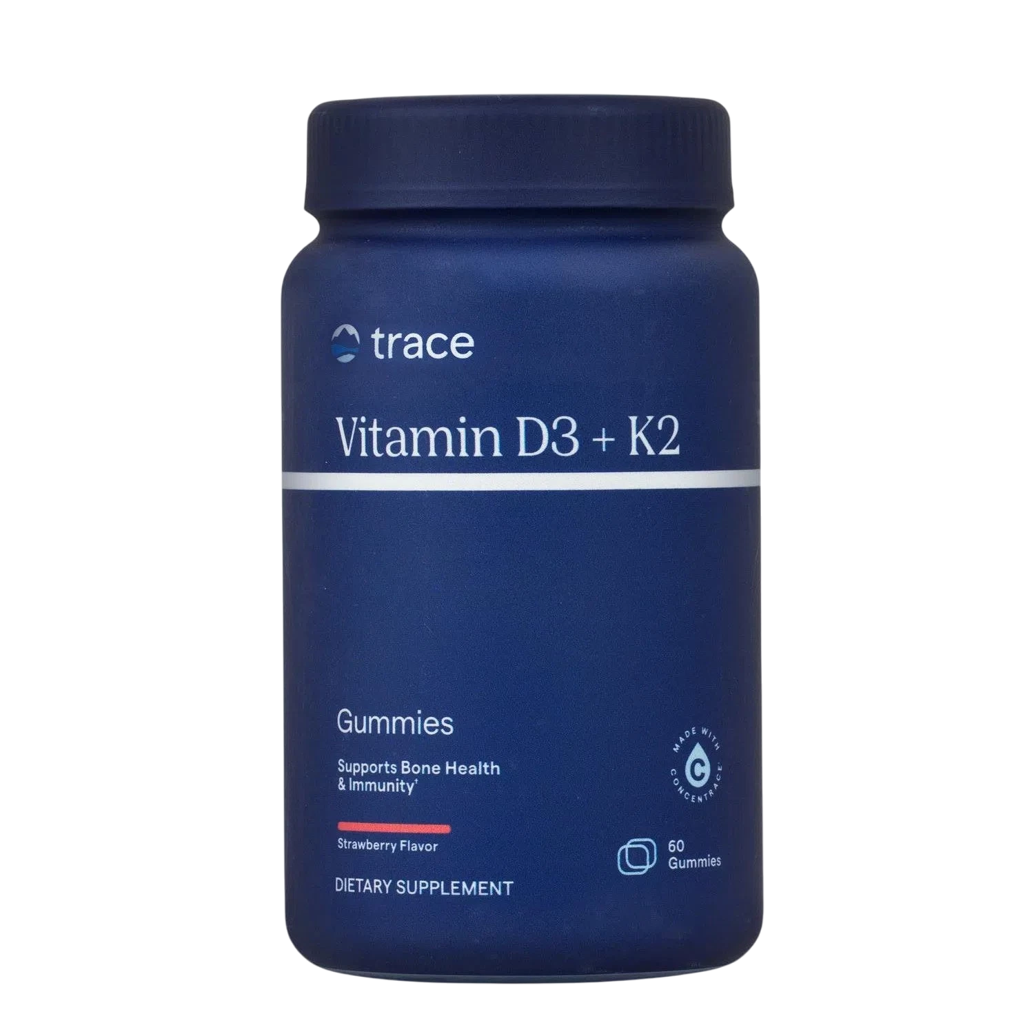 Vitamina D3+K2, 60 Gomitas – Trace Minerals-Wellu