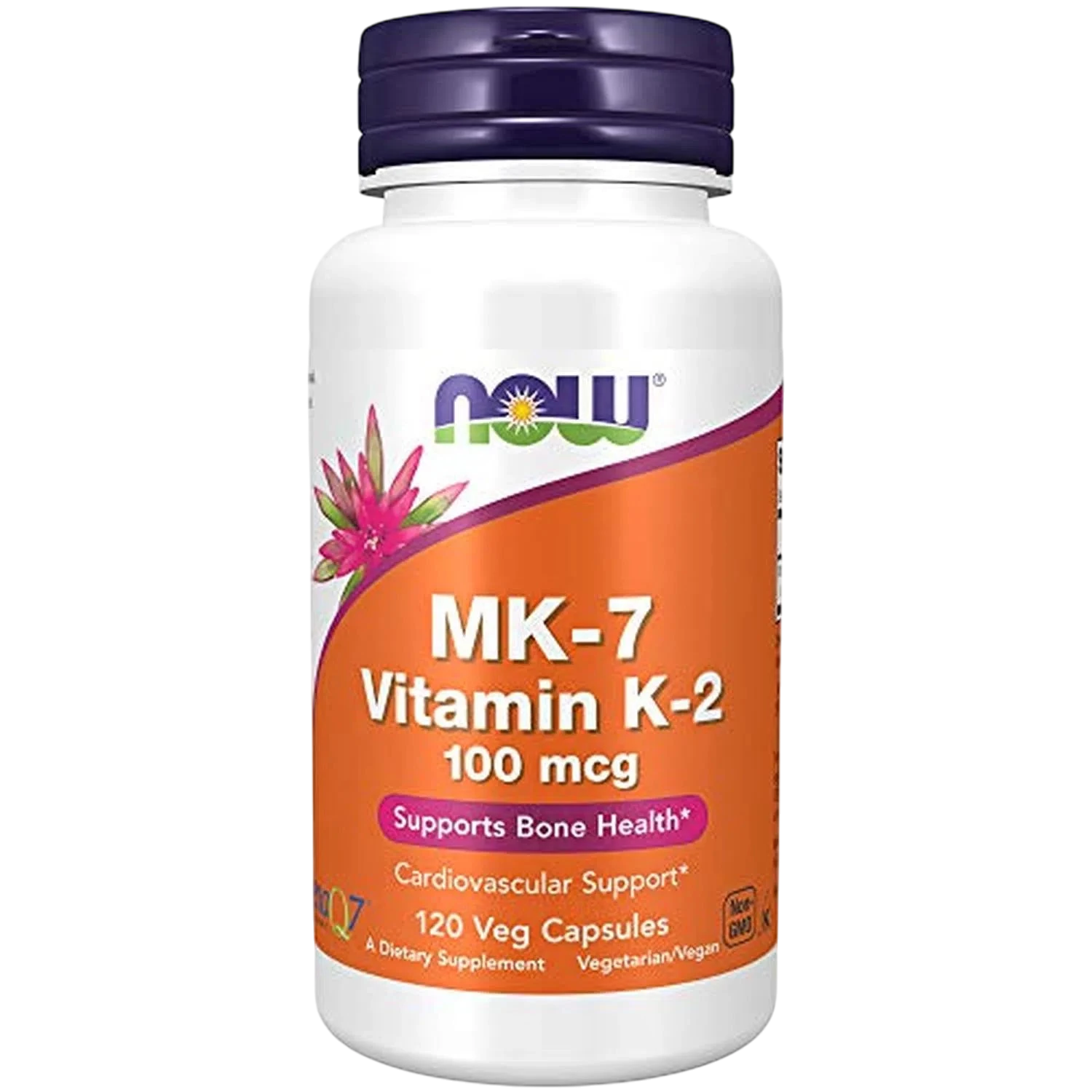 Vitamina K-2 MK-7 de 100 mcg, 120 Cápsulas Veg – NOW Foods-Wellu