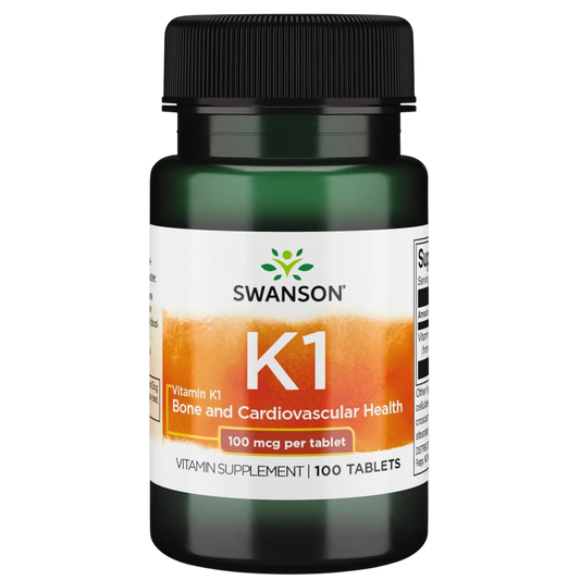 Vitamina K1 (Salud Cardiovascular) 100 mcg, 100 Tab – Swanson-Wellu