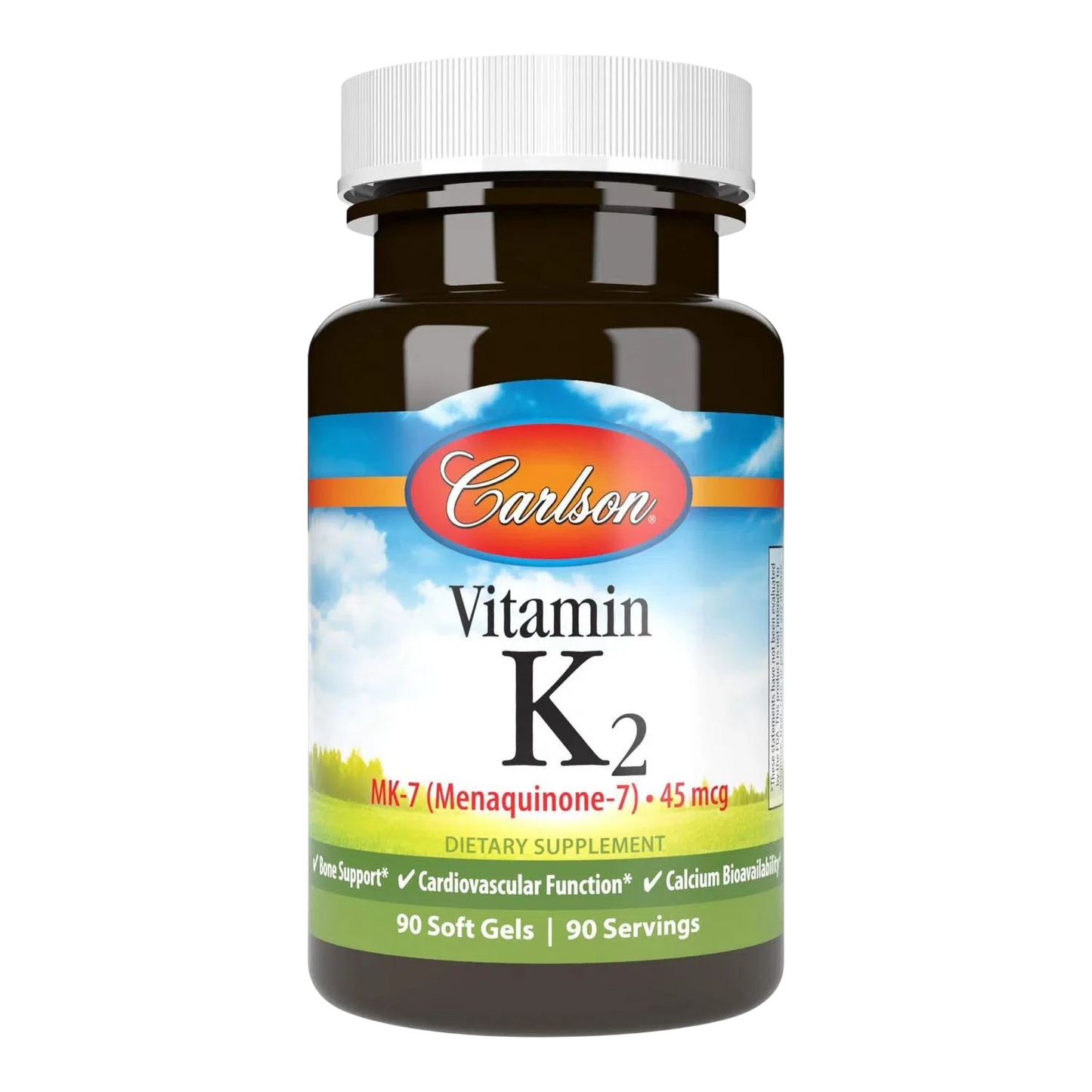 Vitamina K2 45mcg, 90 Softcaps – Carlson Labs-Wellu