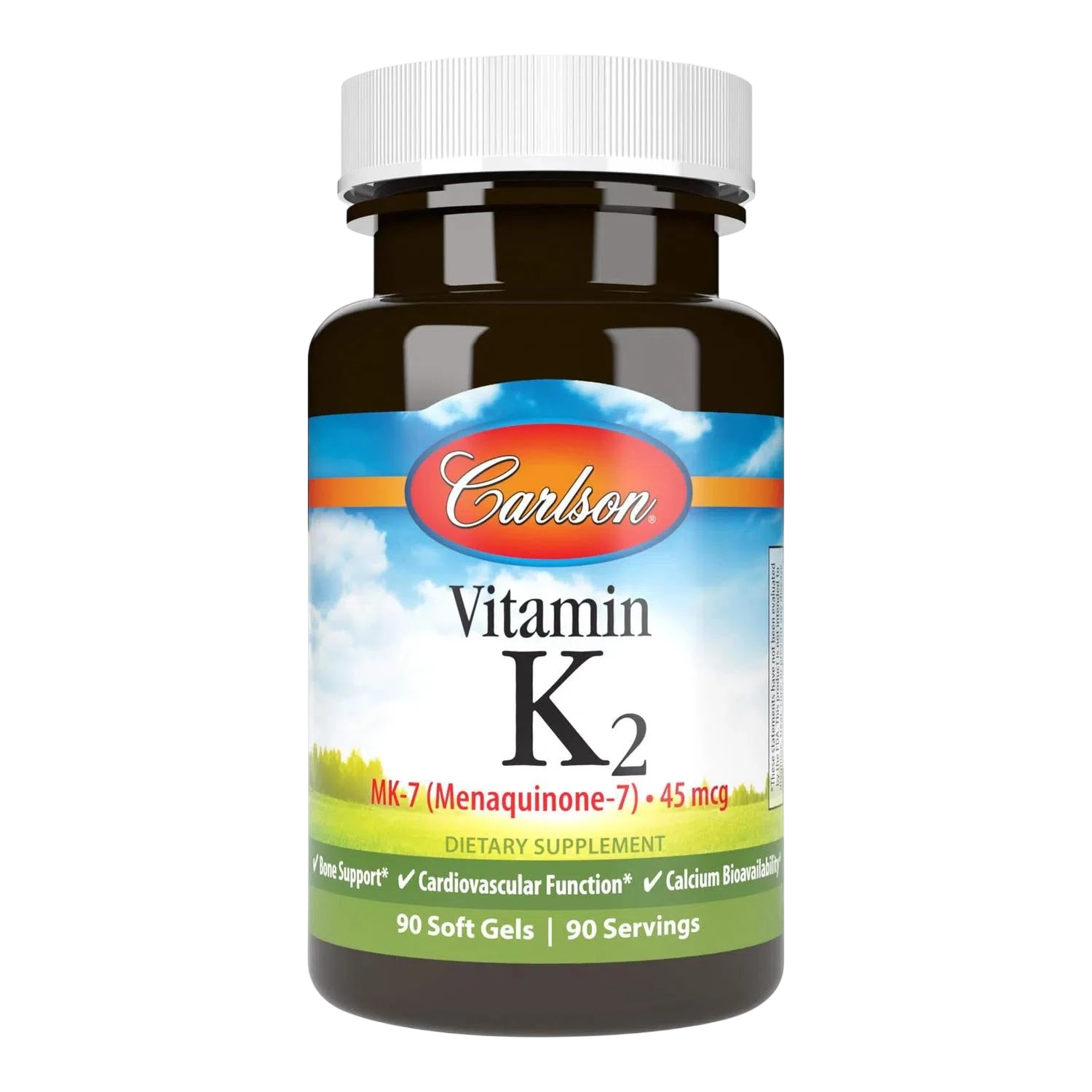 Vitamina K2 45mcg, 90 Softcaps – Carlson Labs-Wellu