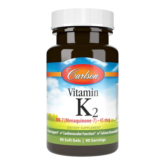 Vitamina K2 45mcg, 90 Softcaps – Carlson Labs-Wellu