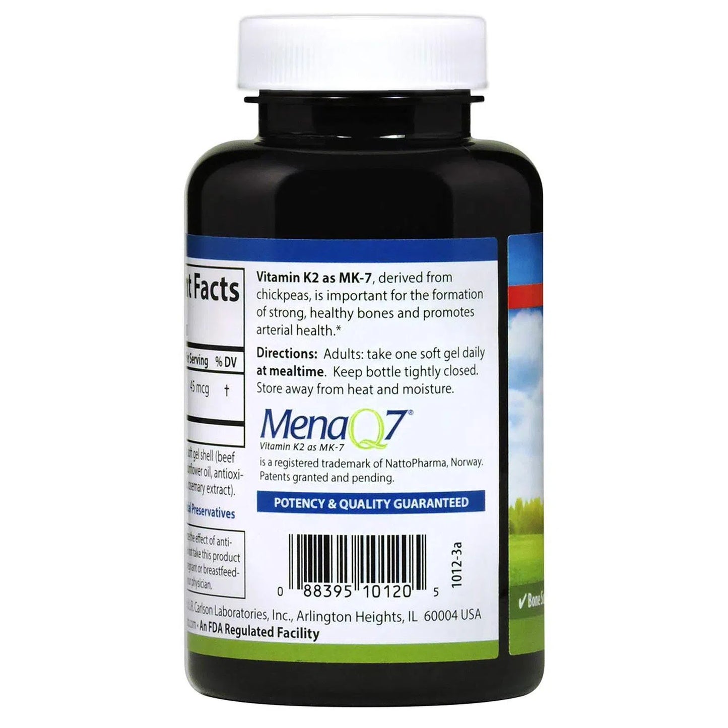 Vitamina K2 (MK-7) 45mcg, 180 Softgels – Carlson Labs-Wellu