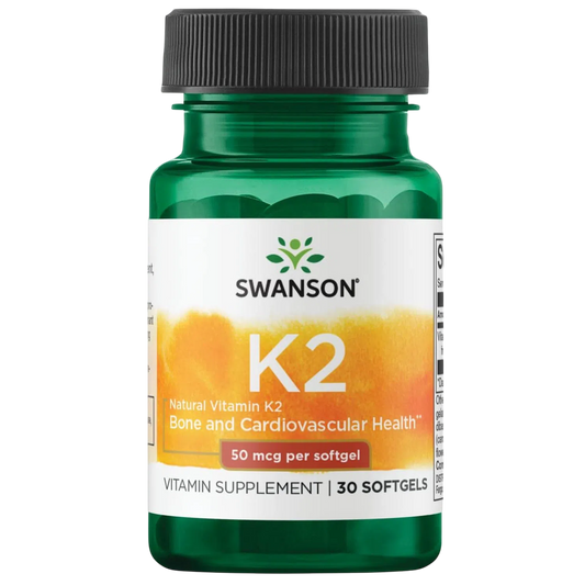 Vitamina K2 Natural 50 mcg, 30 S Gels – Swanson-Wellu