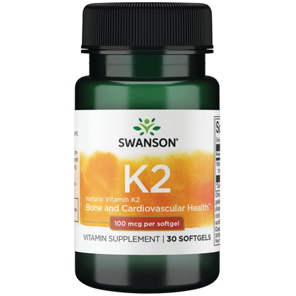 Vitamina Natural K2 100 Mcg, 30 Sg – Swanson-Wellu