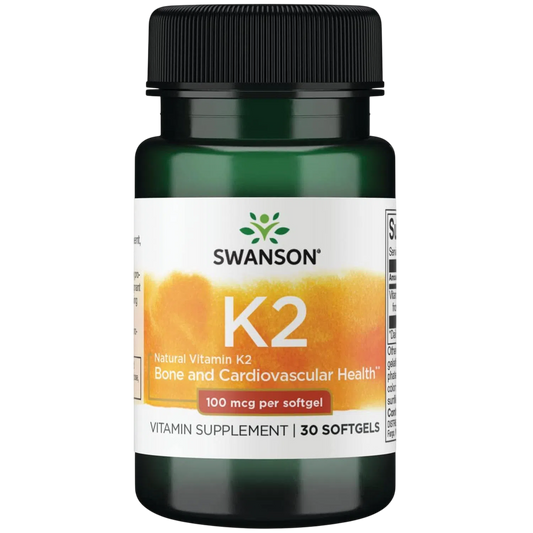 Vitamina Natural K2 100 Mcg, 30 Sg – Swanson-Wellu