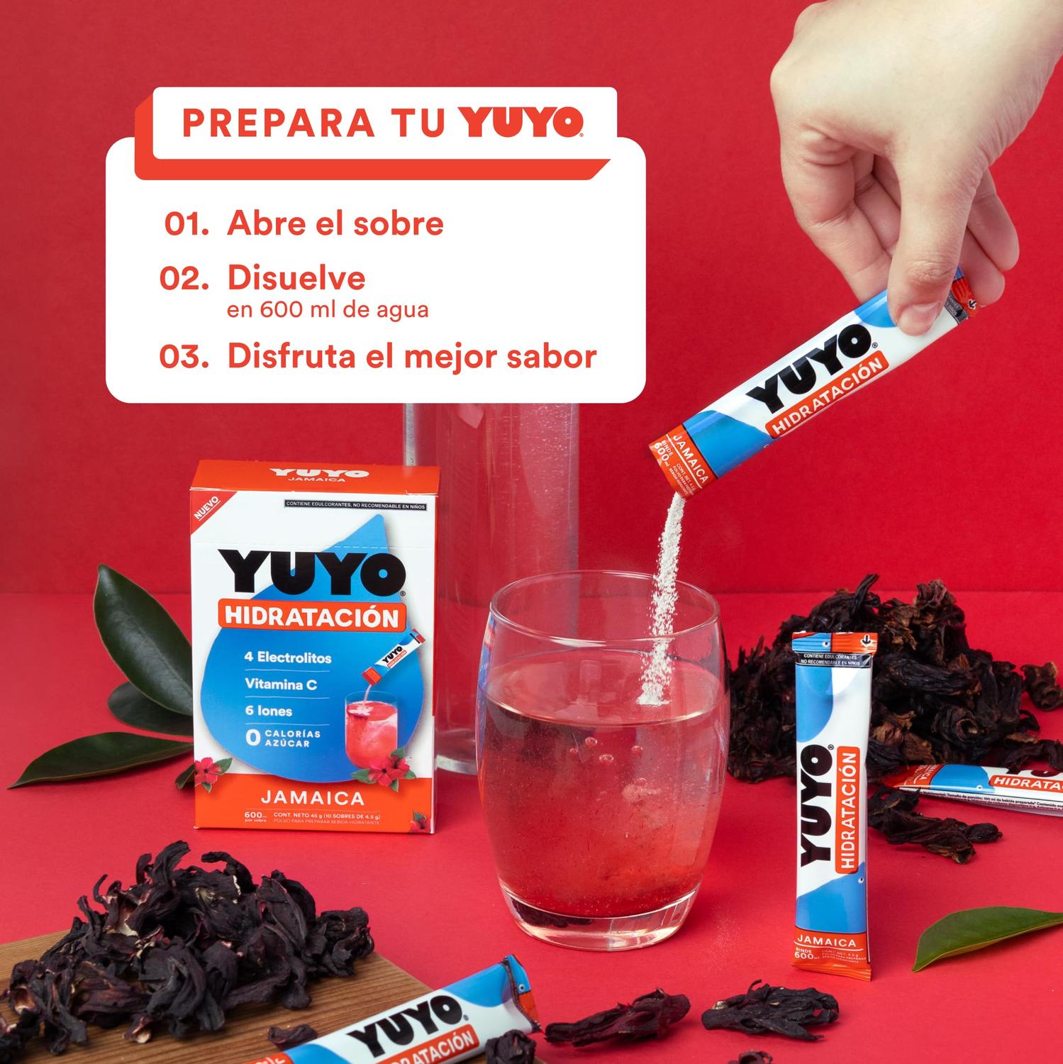 YUYO Hidratación Jamaica c/10 pz-Wellu