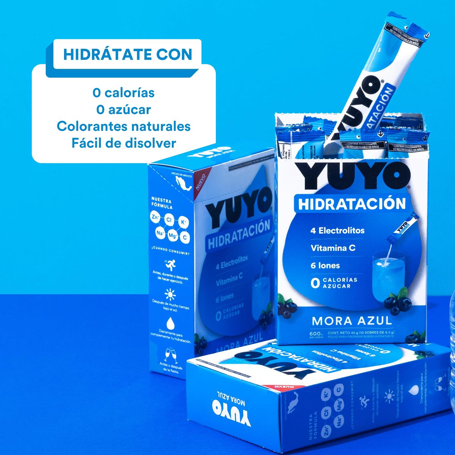 YUYO Hidratación Mora Azul c/10 pz-Wellu