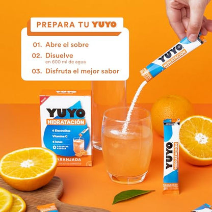 YUYO Hidratación Naranjada c/10 pz-Wellu