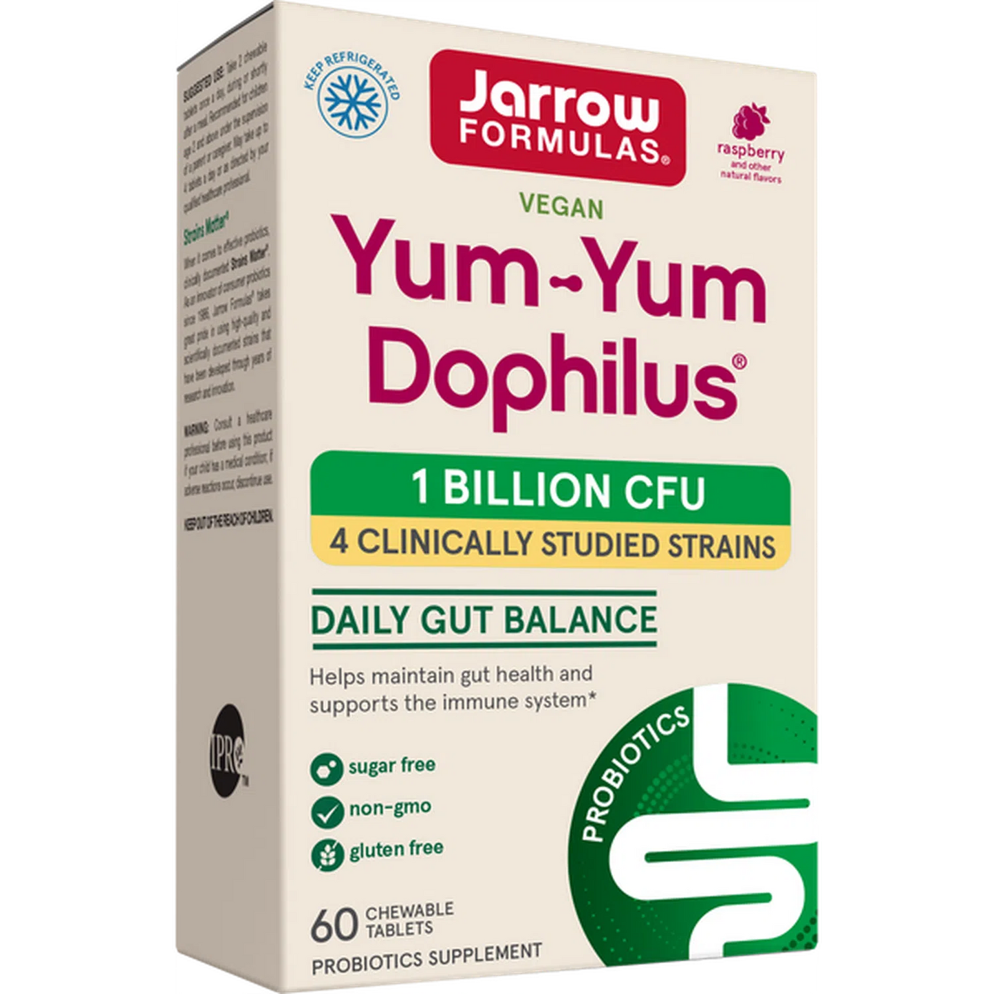 Yum-Yum Probioticos, 60 Masticables – Jarrow Formulas-Wellu